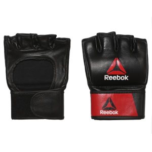 Reebok Combat Leather MMA - XL Handschuhe Damen - Schwarz/Rot - DE 579-IXL